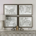 World Maps Framed Prints Set of 4 - UTT2645