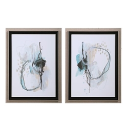 Force Reaction Abstract Prints Set of 2 