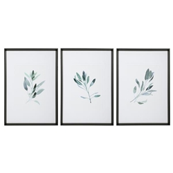 Simple Sage Watercolor Prints Set of 3 