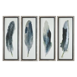 Feathered Beauty Prints Set of 4 