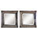 Davion Squares Silver Mirror Set of 2 - UTT2872