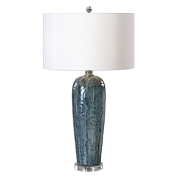 Maira Blue Ceramic Table Lamp 