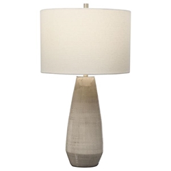 Volterra Taupe-Gray Table Lamp 