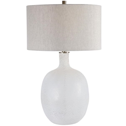 Whiteout Mottled Glass Table Lamp 