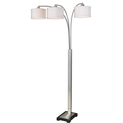 Bradenton Nickel 3 Light Floor Lamp 