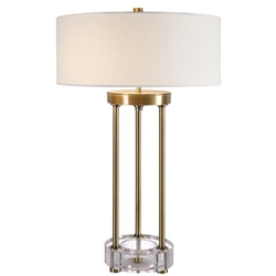 Pantheon Brass Rod Table Lamp 